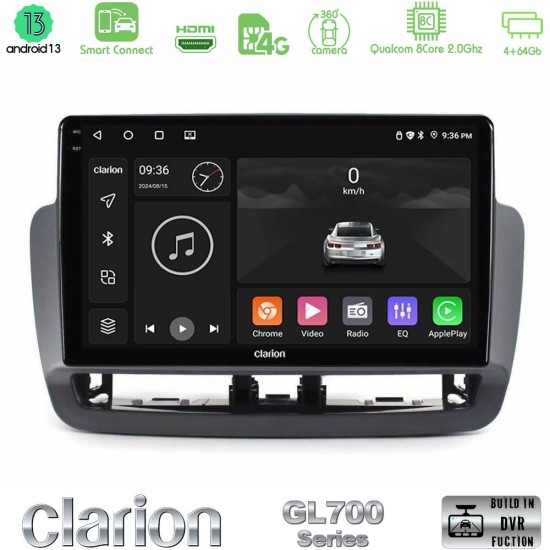 Clarion GL700 Series 8Core Android ClarionOS 4+64GB Seat Ibiza 2012-2015 Navigation Multimedia Tablet 9" Με Carplay & Android Auto