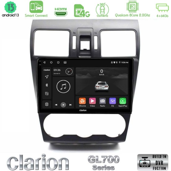Clarion GL700 Series 8Core Android ClarionOS 4+64GB Subaru Forester 2015-2018 Navigation Multimedia Tablet 9" Με Carplay & Android Auto