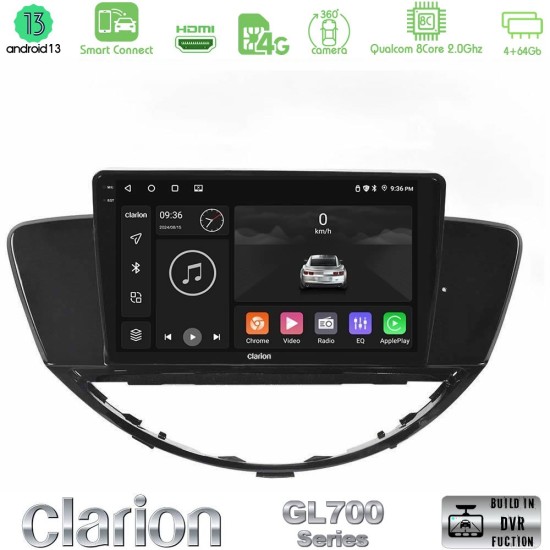 Clarion GL700 Series 8Core Android ClarionOS 4+64GB Subaru Tribeca 2007-2014 Navigation Multimedia Tablet 9" Με Carplay & Android Auto