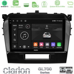 Clarion GL700 Series 8Core Android ClarionOS 4+64GB Suzuki Vitara 2015-2024 Navigation Multimedia Tablet 9" Με Carplay & Android Auto