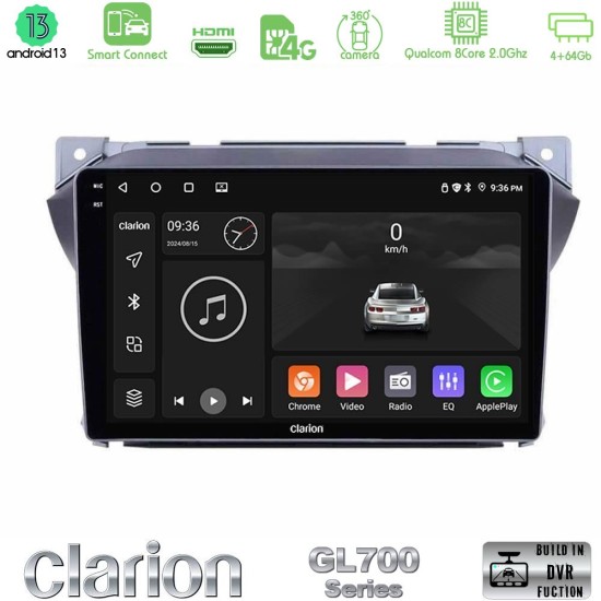 Clarion GL700 Series Suzuki Alto & Nissan Pixo 8Core Android ClarionOS 4+64GB Navigation Multimedia Tablet 9" Με Carplay & Android Auto Clarion GL700 Series Suzuki Alto & Nissan Pixo 8Core Android ClarionOS 4+64GB Navigation Multimedia Tablet 9" Με Carplay & Android Auto