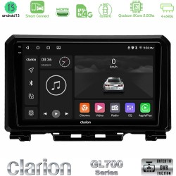 Clarion GL700 Series 8Core Android ClarionOS 4+64GB Suzuki Jimny 2018-2022 Navigation Multimedia Tablet 9" Με Carplay & Android Auto
