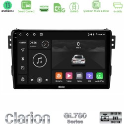 Clarion GL700 Series 8Core Android ClarionOS 4+64GB Suzuki Splash & Opel Agila 2008-2014 Navigation Multimedia Tablet 9" Με Carplay & Android Auto