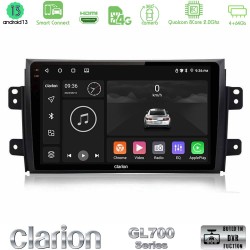 Clarion GL700 Series 8Core Android ClarionOS 4+64GB Suzuki SX4 2006-2014 Fiat Sedici 2006-2014 Navigation Multimedia Tablet 9" Με Carplay & Android Auto
