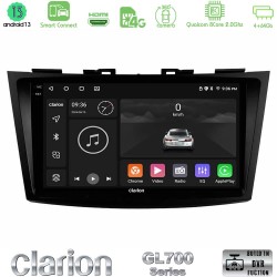 Clarion GL700 Series 8Core Android ClarionOS 4+64GB Suzuki Swift 2011-2016 Navigation Multimedia Tablet 9" Με Carplay & Android Auto
