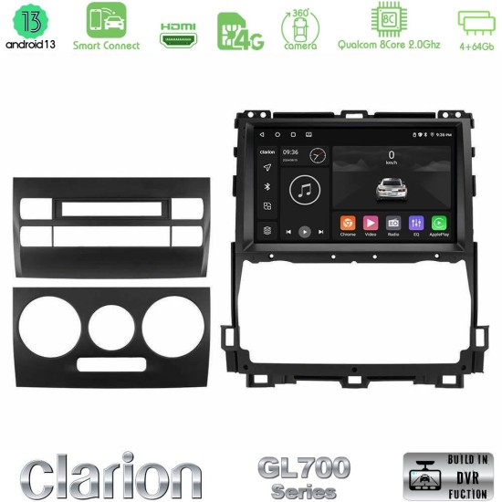 Clarion GL700 Series 8Core Android ClarionOS 4+64GB Toyota Land Cruiser J120 2002-2009 Navigation Multimedia Tablet 9" Με Carplay & Android Auto Clarion GL700 Series 8Core Android ClarionOS 4+64GB Toyota Land Cruiser J120 2002-2009 Navigation Multimedia Tablet 9" Με Carplay & Android Auto