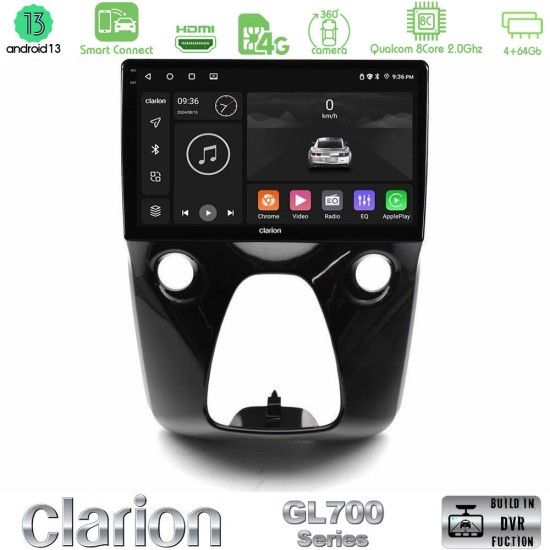 Clarion GL700 Series 8Core Android ClarionOS 4+64GB Toyota Aygo | Citroen C1 | Peugeot 108 Navigation Multimedia 10" Με Carplay & Android Auto Clarion GL700 Series 8Core Android ClarionOS 4+64GB Toyota Aygo | Citroen C1 | Peugeot 108 Navigation Multimedia 10" Με Carplay & Android Auto