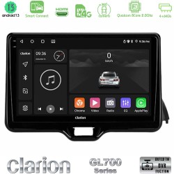 Clarion GL700 Series 8Core Android ClarionOS 4+64GB Toyota Yaris 2020-> Navigation Multimedia Tablet 10" Με Carplay & Android Auto