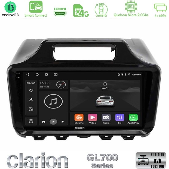 Clarion GL700 Series Toyota iQ 2008 – 2015 8Core Android ClarionOS 4+64GB Navigation Multimedia Tablet 9" Με Carplay & Android Auto Με Carplay & Android Auto