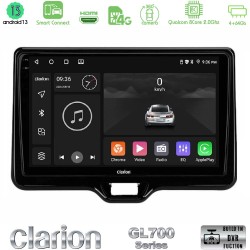 Clarion GL700 Series 8Core Android ClarionOS 4+64GB Toyota Yaris Cross RHD 2020-> (Low Version) Navigation Multimedia Tablet 9" Με Carplay & Android Auto