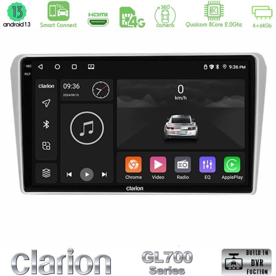Clarion GL700 Series 8Core Android ClarionOS 4+64GB Toyota Avensis T25 02/2003–2008 Navigation Multimedia Tablet 9" Με Carplay & Android Auto Clarion GL700 Series 8Core Android ClarionOS 4+64GB Toyota Avensis T25 02/2003–2008 Navigation Multimedia Tablet 9" Με Carplay & Android Auto