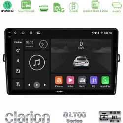 Clarion GL700 Series 8Core Android ClarionOS 4+64GB Toyota Auris Navigation Multimedia Tablet 10" Με Carplay & Android Auto