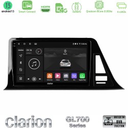 Clarion GL700 Series 8Core Android ClarionOS 4+64GB Toyota CH-R (Χωρίς Εργ.Οθόνη) Navigation Multimedia Tablet 9" Με Carplay & Android Auto