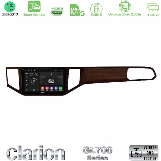 Clarion GL700 Series 8Core Android ClarionOS 4+64GB VW Sportsvan 2014-2020 Navigation Multimedia Tablet 9" (Ξύλινη απόχρωση) Με Carplay & Android Auto Clarion GL700 Series 8Core Android ClarionOS 4+64GB VW Sportsvan 2014-2020 Navigation Multimedia Tablet 9" (Ξύλινη απόχρωση) Με Carplay & Android Auto