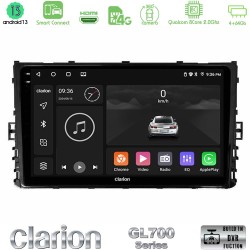 Clarion GL700 Series 8Core Android ClarionOS 4+64GB VW MQB 2017-> Navigation Multimedia Tablet 9" Με Carplay & Android Auto