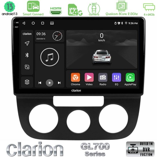 Clarion GL700 Series 8Core Android ClarionOS 4+64GB VW Jetta Navigation Multimedia Tablet 10" Με Carplay & Android Auto