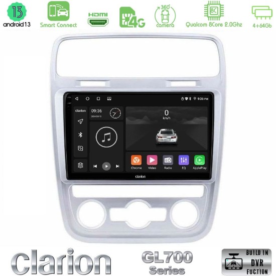 Clarion GL700 Series 8Core Android ClarionOS 4+64GB VW Scirocco 2014 – 2017 Navigation Multimedia Tablet 9" Με Carplay & Android Auto