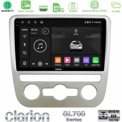 Clarion GL700 Series 8Core Android ClarionOS 4+64GB VW Scirocco 2008 – 2014 Navigation Multimedia Tablet 9" Με Carplay & Android Auto