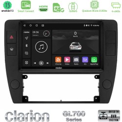Clarion GL700 Series 8Core Android ClarionOS 4+64GB VW Passat B5 2001-2005 Navigation Multimedia Tablet 9" Με Carplay & Android Auto