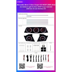 Ατμοσφαιρικός Φωτισμός Mercedes Benz E Class Coupe / CGI Cabriolet (W207) 2009-2016 OEM Ambient Light Kit 1:1