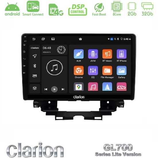 Clarion GL700 Lite Series 8Core Android ClarionOS 2+32GB Renault Kangoo / Nissan Townstar 2022-> Navigation Multimedia Tablet 10" Με Carplay & Android Auto