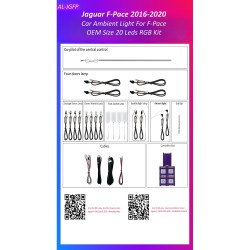 Ατμοσφαιρικός Φωτισμός Jaguar F Pace 2016-2020 OEM Ambient Light Kit 1:1