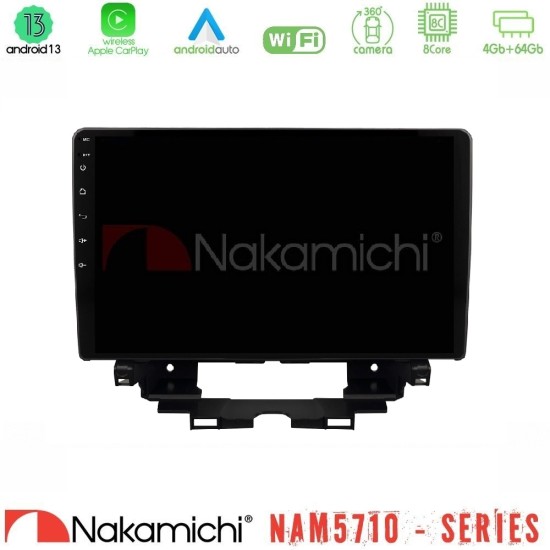 Nakamichi NAM5710 Series 8Core Android13 4+64GB  Renault Kangoo / Nissan Townstar 2022-> Navigation Multimedia Tablet 10"