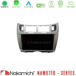 Nakamichi NAM5710 Series 8Core Android13 4+64GB  Toyota Yaris Navigation Multimedia Tablet 9" (Ασημί Χρώμα)