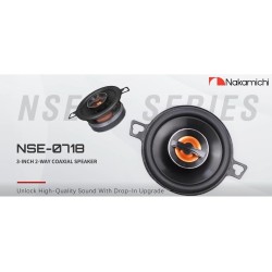 Nakamichi NSE-0718 3" Ομοαξονικά Ηχεία Δύο Δρόμων 75Watt