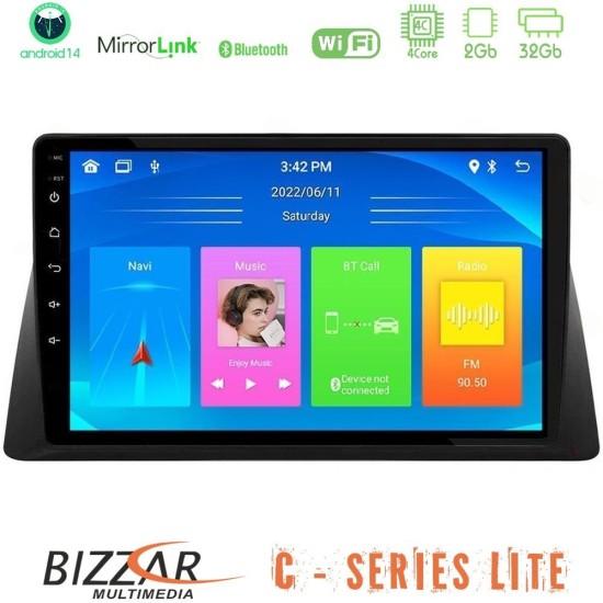 Bizzar C Series Lite 4Core Android14 2+32GB  Honda WR-V 2024-> Navigation Multimedia Tablet 10"
