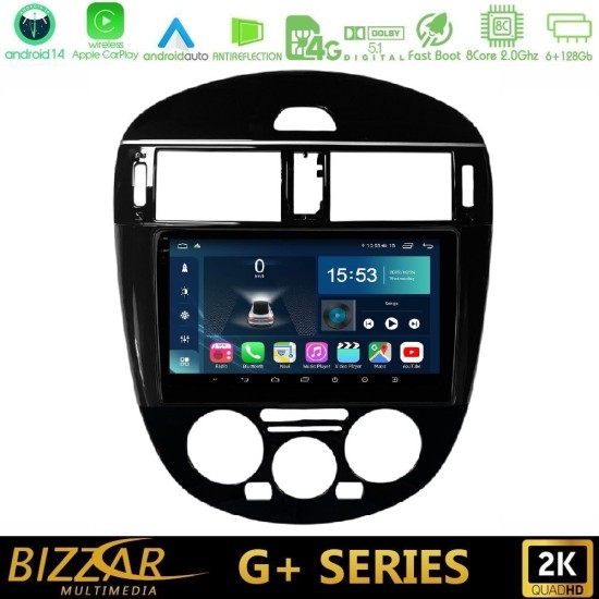 Bizzar G+ Series Nissan Pulsar 2015-2018 (Manual A/C) 8core Android14 6+128GB Navigation Multimedia Tablet 9"