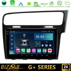 Bizzar G+ Series VW GOLF 7 RHD 8core Android14 6+128GB Navigation Multimedia Tablet 10"