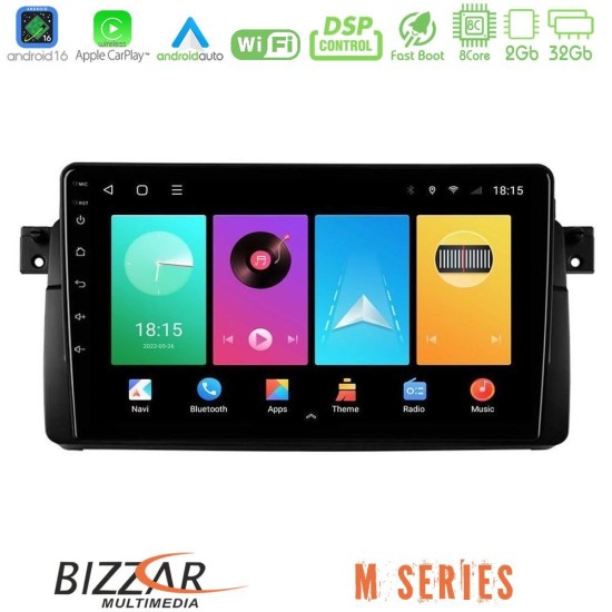 Bizzar M Series 8Core Android16 2+32GB  BMW E46 Navigation Multimedia Tablet 9"