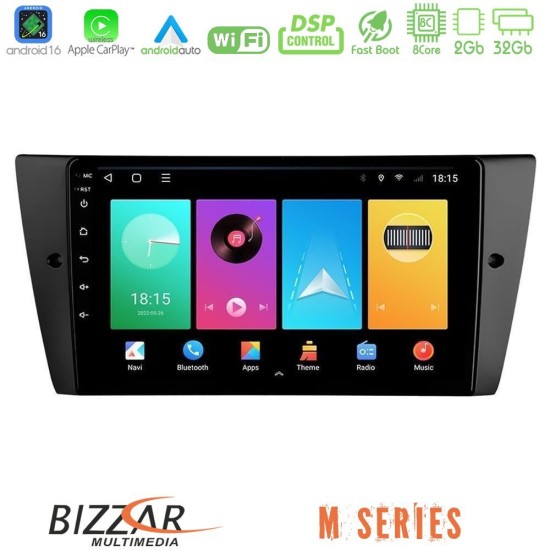 Bizzar M Series 8Core Android16 2+32GB  BMW 3 Series  2006-2011 Navigation Multimedia Tablet 9"
