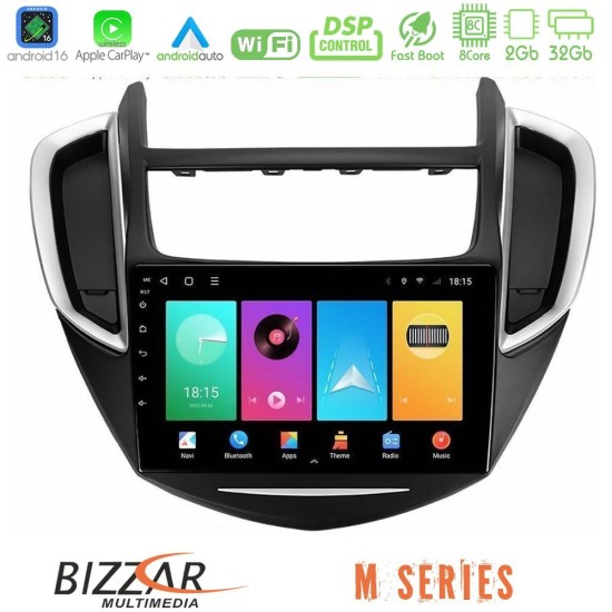 Bizzar M Series 8Core Android16 2+32GB  Chevrolet Trax 2013-2020 Navigation Multimedia Tablet 9"