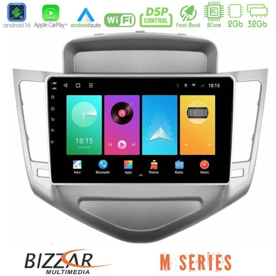 Bizzar M Series 8Core Android16 2+32GB  Chevrolet Cruze 2009-2012 Navigation Multimedia Tablet 9"