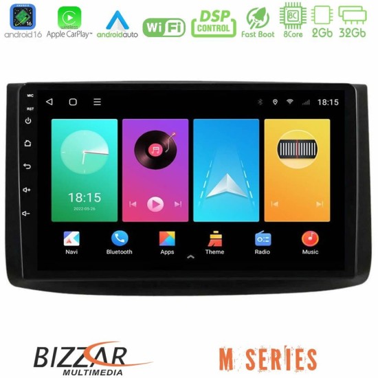 Bizzar M Series 8Core Android16 2+32GB  Chevrolet Aveo 2006-2010 Navigation Multimedia Tablet 9"