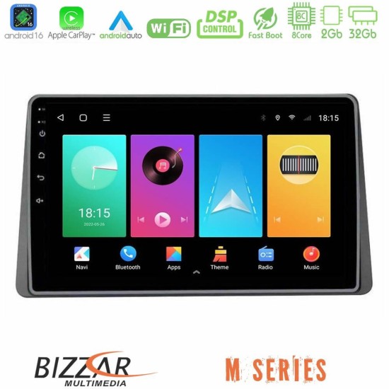 Bizzar M Series 8Core Android16 2+32GB  Dacia Duster 2023-2024 Navigation Multimedia Tablet 10"