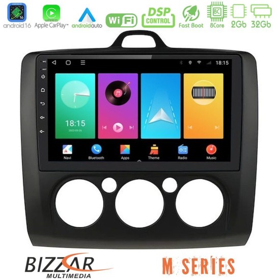Bizzar M Series 8Core Android16 2+32GB Ford Focus Manual AC Navigation Multimedia Tablet 9" (Μαύρο Χρώμα) Bizzar M Series 8Core Android16 2+32GB Ford Focus Manual AC Navigation Multimedia Tablet 9" (Μαύρο Χρώμα)