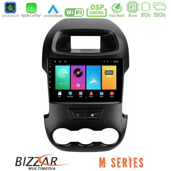 Bizzar M Series 8Core Android16 2+32GB  Ford Ranger 2012-2016 Navigation Multimedia Tablet 9"
