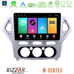 Bizzar M Series 8Core Android16 2+32GB  Ford Mondeo 2007-2010 Manual A/C Navigation Multimedia Tablet 10"