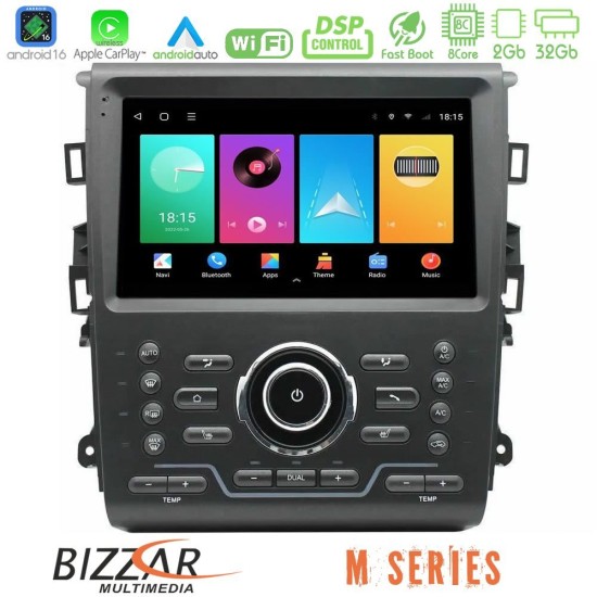 Bizzar M Series 8Core Android16 2+32GB  Ford Mondeo 2014-2021 Navigation Multimedia Tablet 9"