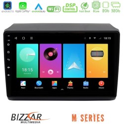 Bizzar M Series 8Core Android16 2+32GB  Fiat Ducato/Citroen Jumper/Peugeot Boxer 2011-2021 Navigation Multimedia Tablet 9"