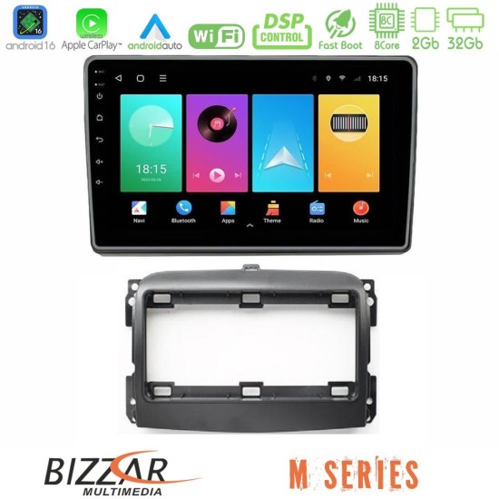 Bizzar M Series 8Core Android16 2+32GB  Fiat 500L Navigation Multimedia Tablet 10"