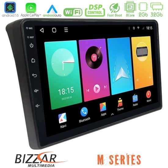Bizzar M Series 8Core Android16 2+32GB  Fiat Ducato/Citroen Jumper/Peugeot Boxer Navigation Multimedia Tablet 9"