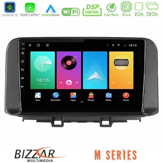 Bizzar M Series 8Core Android16 2+32GB  Hyundai Kona 2018-2023 Navigation Multimedia Tablet 10"