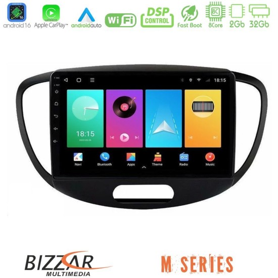 Bizzar M Series 8Core Android16 2+32GB  Hyundai i10 2008-2014 Navigation Multimedia Tablet 9"