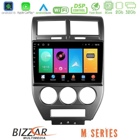 Bizzar M Series 8Core Android16 2+32GB  Jeep Compass/Patriot 2007-2008 Navigation Multimedia Tablet 10"