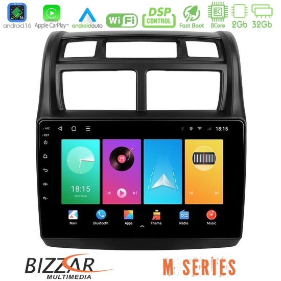 Bizzar M Series 8Core Android16 2+32GB  Kia Sportage 2008-2011 Navigation Multimedia Tablet 9"