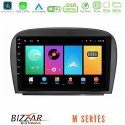 Bizzar M Series 8Core Android16 2+32GB  Mercedes SL Class 2005-2011 Navigation Multimedia Tablet 9"